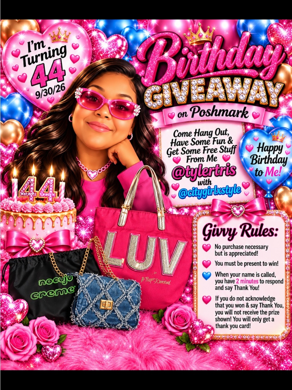 Pink Tote Bag - Party Gift Bag